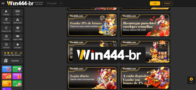 Win444 Casino para Dispositivos Móveis
